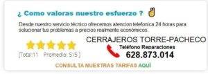 cerrajeros Torre-pacheco precios